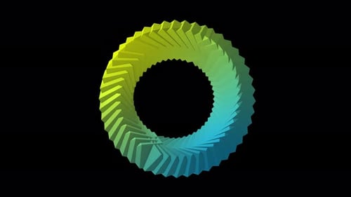 3D circle rotating, circle animation