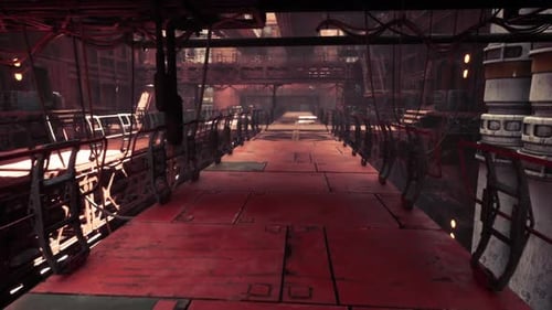 Largescale Industrial Cargo Facility Filled with Equipment and Activity
