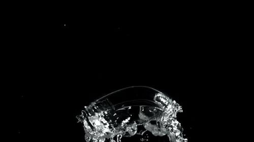 Air Bubbles Under Water Filmed on a Highspeed Camera at 1000 Fps
