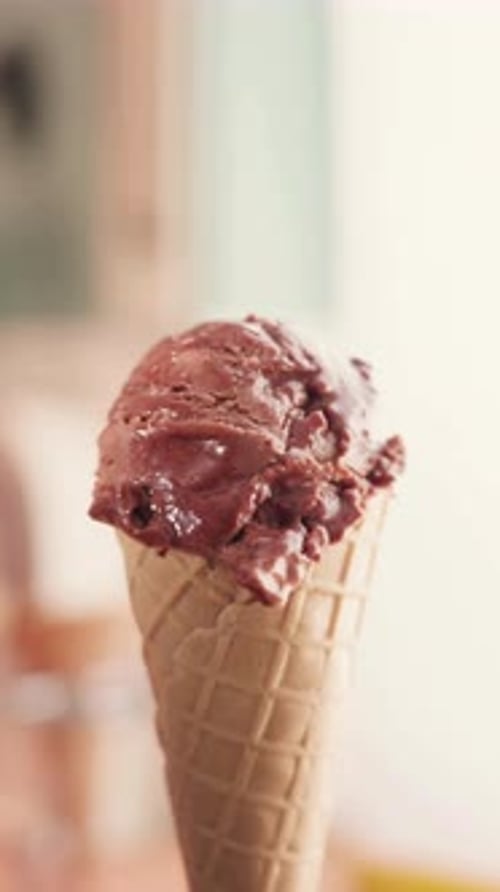 Vertical View Of Ice Cream