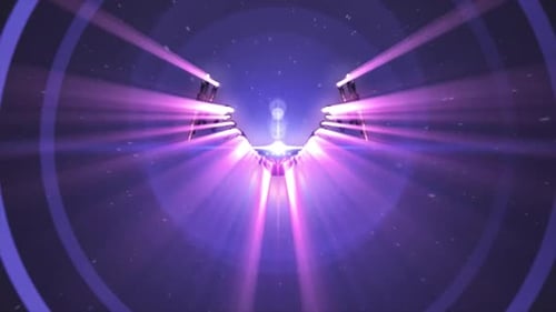 Futuristic Light Beams Logo Reveal Opener Animation