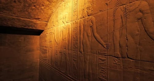 Inside the Philae temple, Aswan, upper Egypt