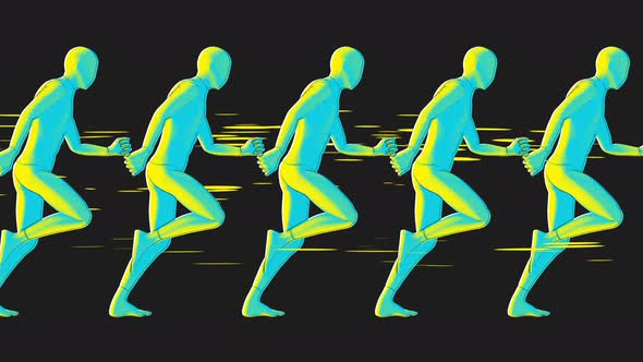 Illustrated Character Running Loop 02, Backgrounds Motion Graphics ft ...