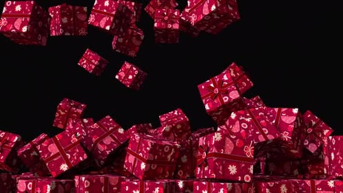 Red Presents Falling for Love and Celebrations