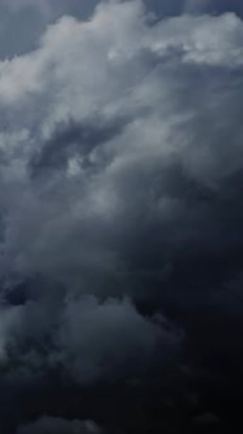 Gray Storm Clouds Moving in the Sky