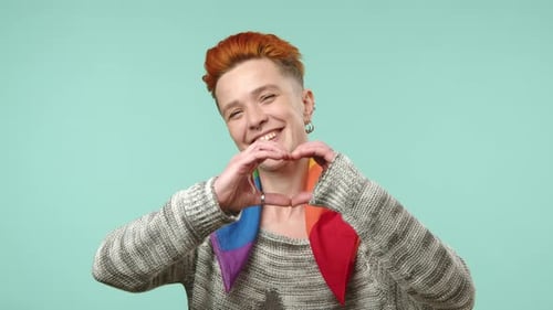 Person Making Heart Shape With Hands
