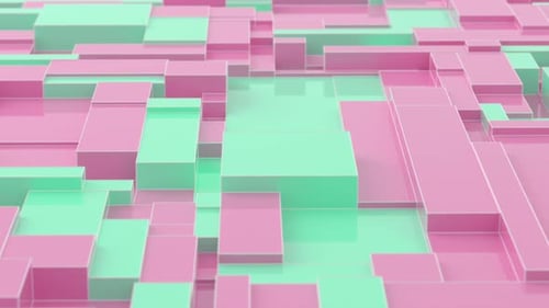 Animated 3D geometric loop background