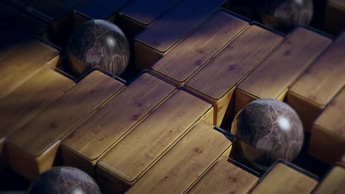 Kinetic Art Loop, glänzende Kugel