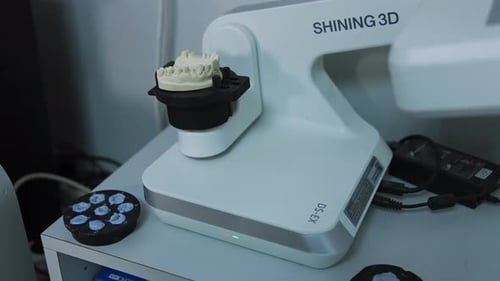 Dental Mold in 3D Scanner
