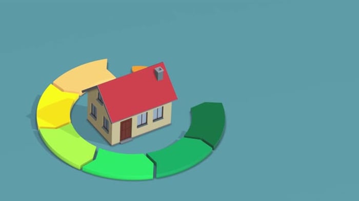 Animated House Energy Rating Infographic, Backgrounds Motion Graphics ...