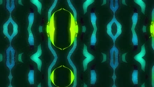 Neon green blue abstract pattern