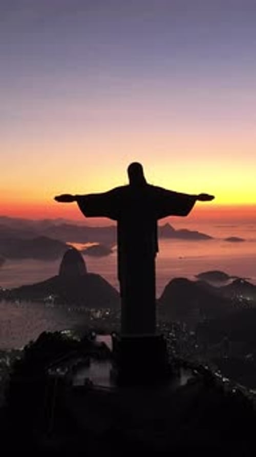 Christ The Redeemer At Rio De Janeiro In Rio De Janeiro Brazil.