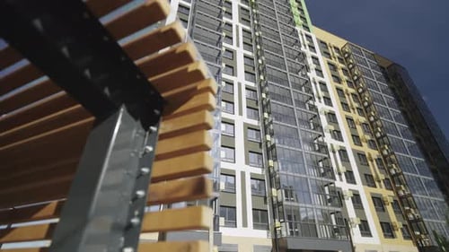 Modern Architecture of an Apartment Building on Sunny Day