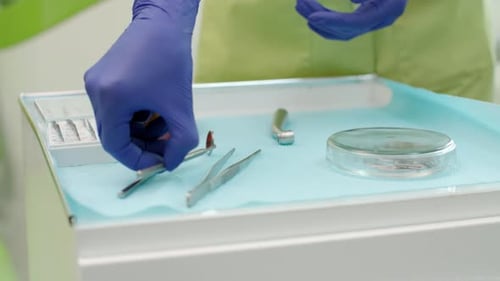 Preparing Dental Equipment in a Clinic Setting