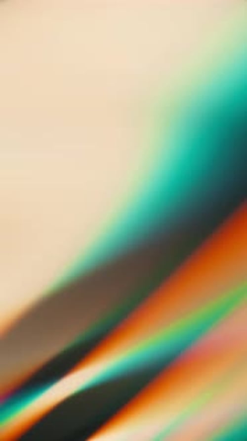 Warm Abstract Chromatic Iridescent Fractal Background Loop