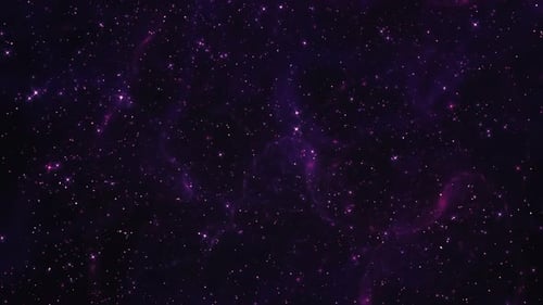 Looping Abstract Purple Cosmic Starfield