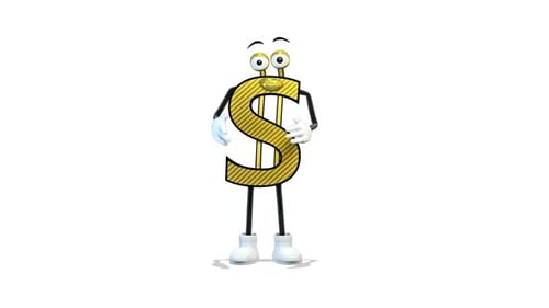 Parler d'argent sur fond blanc