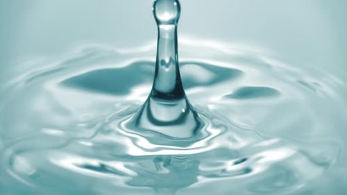 Water Drop Impact Creates Circular Ripples