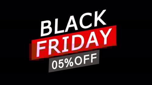 Modern Black Friday Discount Offer Title Reveal