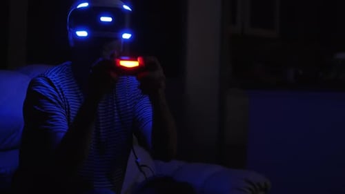 Modern Computer Games in the Helmet of Virtual Reality The Man in the Dark Room is Playing His