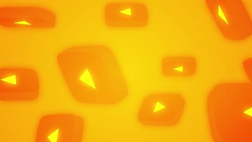 Social Media Play Buttons Looping Background Animation