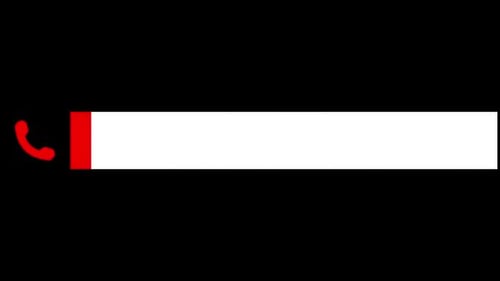 Creator Collection: Light colored single lined lower third animation with the phone icon