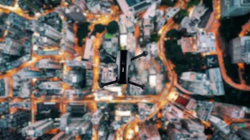 Drone Under Night City