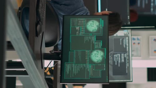 Vertical Video Diverse Team of Coders Having Server Hacked and System Crash