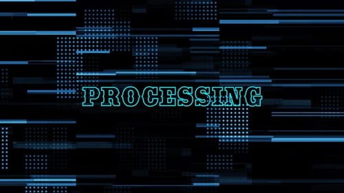 Processing text background.