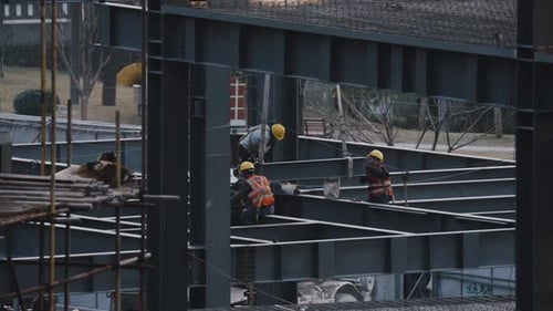 Bar Lowered Into Chinese Construction Site
