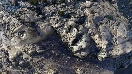 Rocky Cliff And Ocean Waves