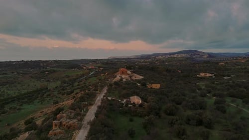 Templo de la Concordia, Agrigento, Sicilia. Sitio arqueológico griego antiguo de la UNESCO