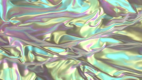Abstract Fluid Holographic Fabric Waves Loop Background
