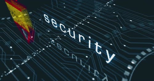 System hacked symbol digital concept