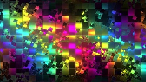 Magnificent Square Animation Moving Background | 4K