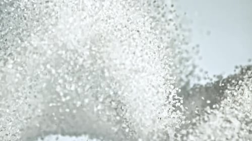 Super Slow Motion Flying Sugar