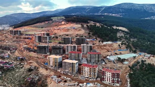 Aerial Perspective on the Construction Process