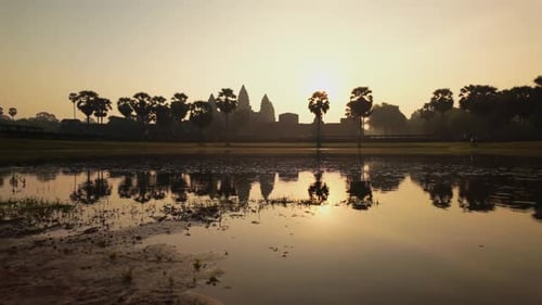 Stunning Sunrise Over Angkor Wat Cambodia