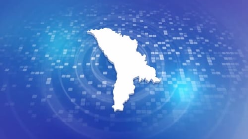 Digital Map Outline Reveal Animation