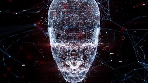 Die 4K-Technologie verändert den menschlichen Kopf, die künstliche Intelligenz, den Kopf
