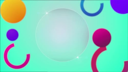 Animated Colorful Geometric Shapes Content Reveal