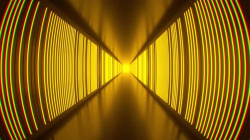 Abstract Glowing Tunnel