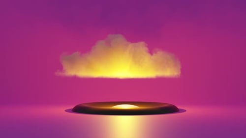 Abstrakter Cloud-VJ-Loop-Hintergrund