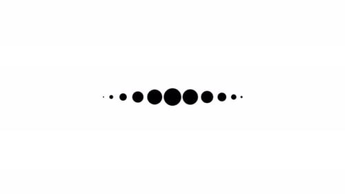 gráfico de movimiento de carga animado de puntos planos simple