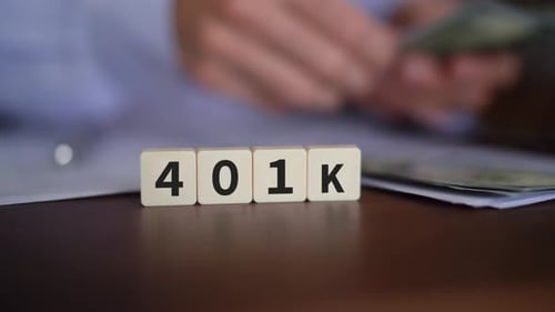 The Idea of Contributing Funds to a 401K Retirement Account - Close Up