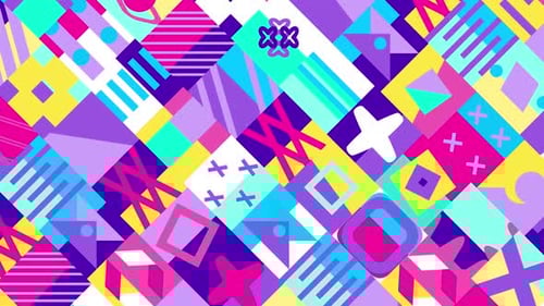 Animated Loop Shape Background