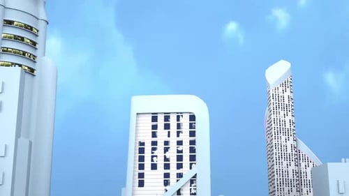Sitio de construcción, proyecto BIM, renderizado 3D, ilustración 3D