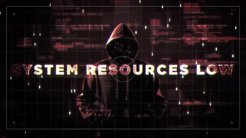 System Resources Low Glitch Hud Satelite Style Hologram Video