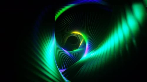 Colored Hypnotic Background Loop Animation In 4K