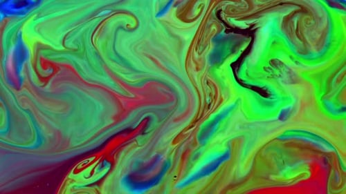 Abstract Colorful Ink Movements Spreads On Water Texture 350